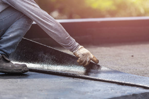 Professional Basement Waterproofing technician working in Republic, PA